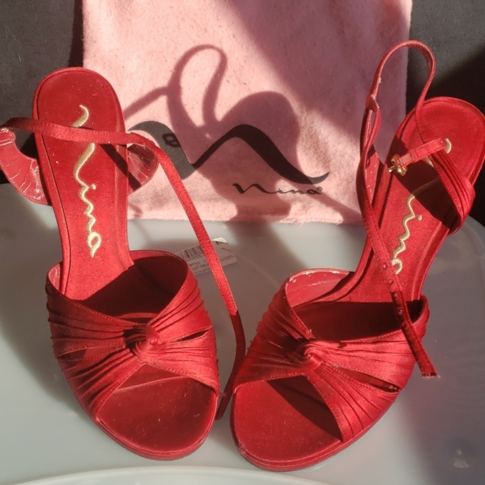 Red Nina heels